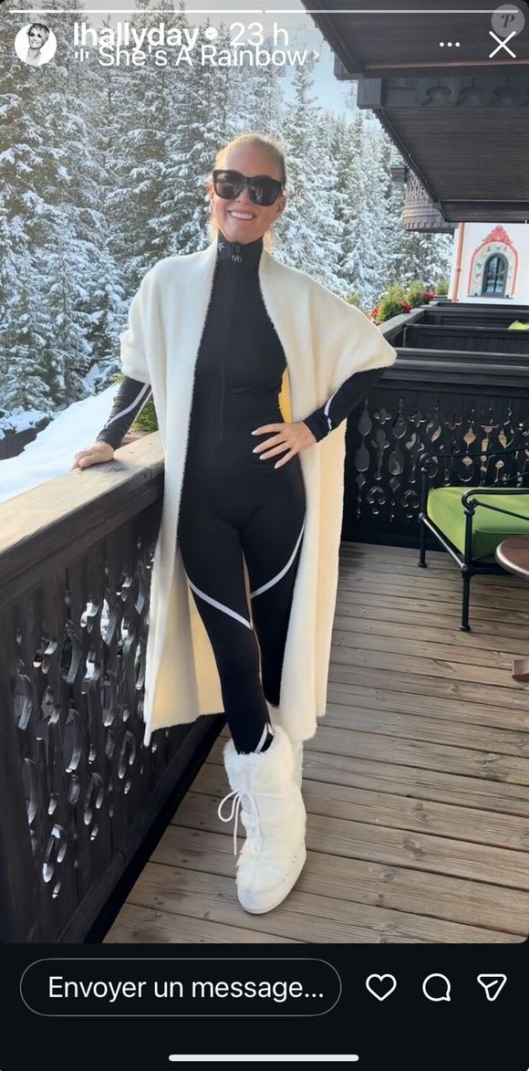 Laeticia Hallyday lors de son séjour à Courchevel. Instagram