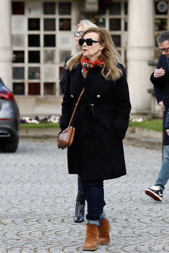 Valérie Trierweiler - Obsèques d'Isabelle Mergault à la Coupole du Père-Lachaise à Paris le 30 mars 2026. © Cyril Moreau - Dominique Jacovides / Bestimage
