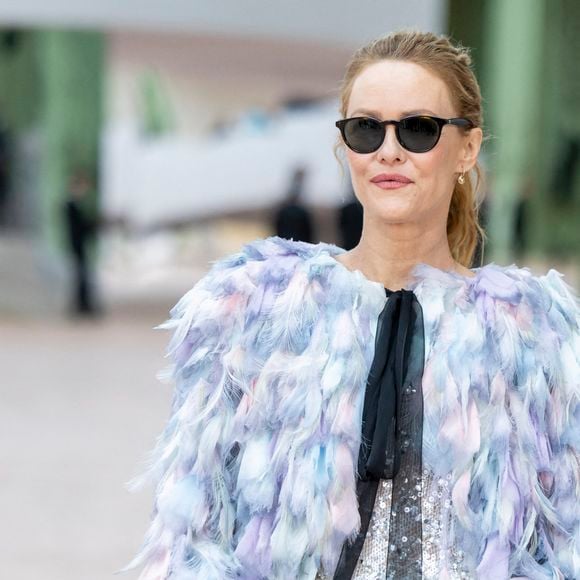 Vanessa Paradis au défilé Chanel au Grand Palais, « Collection Haute Couture Printemps/Été 2025 » lors de la Fashion Week de Paris (PFW), le 28 janvier 2025. 
© Olivier Borde / Bestimage
