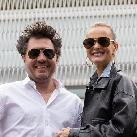 Læticia Hallyday et Frédéric Suant assistent au Village pour la session de nuit pendant les Internationaux de France 2025 à Roland Garros le 26 mai 2025 à Paris, France. Photo by Nasser Berzane/ABACAPRESS.COM