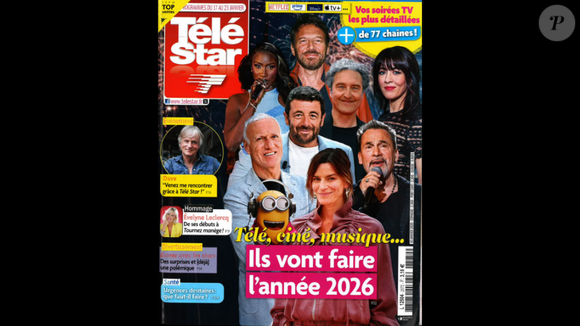 Couverture de Télé Star samedi 10 janvier