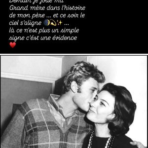 Laura Smet a rendu un bel hommage à Johnny Hallyday et sa maman, Huguette Clerc. Capture d'écran Instagram