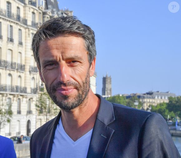 Tony Estanguet Célébration des JO Paris 2024 un an après dévoilement du projet du Monument des Championnes et des Champions samedi 26 juillet 2025 Pont Saint Louis Paris © Alexanfre Fay / Pixplanete / Bestimage