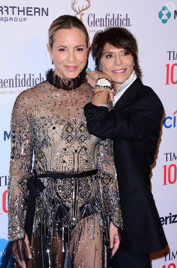 Maria Bello and Dominique Crenn - Les célébrités à la soirée de gala Time 100 à New York, le 25 avril 2024.