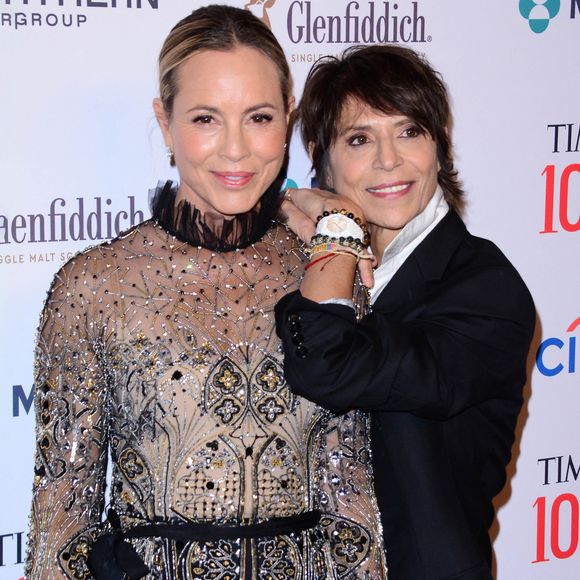 Maria Bello and Dominique Crenn - Les célébrités à la soirée de gala Time 100 à New York, le 25 avril 2024.