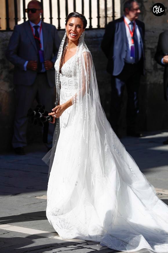 Pilar Rubio - Mariage du footballeur Sergio Ramos et de l'actrice Pilar Rubio à Seville en Espagne, le 15 juin 2019. GTRES / BESTIMAGE