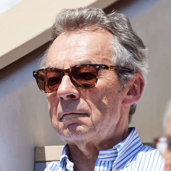 Michel Denisot en tribunes lors des Internationaux de France de tennis de Roland Garros 2023 à Paris, France, le 1er juin 2023. © Jacovides-Moreau/Bestimage