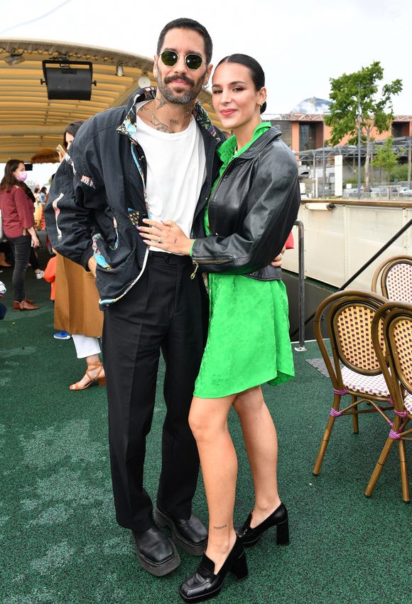 Stéphane Rodrigues et Jade Leboeuf - Soirée d’anniversaire des 5 ans de la marque Joone, sur la péniche La Barge à Issy-les-Moulineaux. Paris, le 30 juin 2022
© Veeren / Bestimage