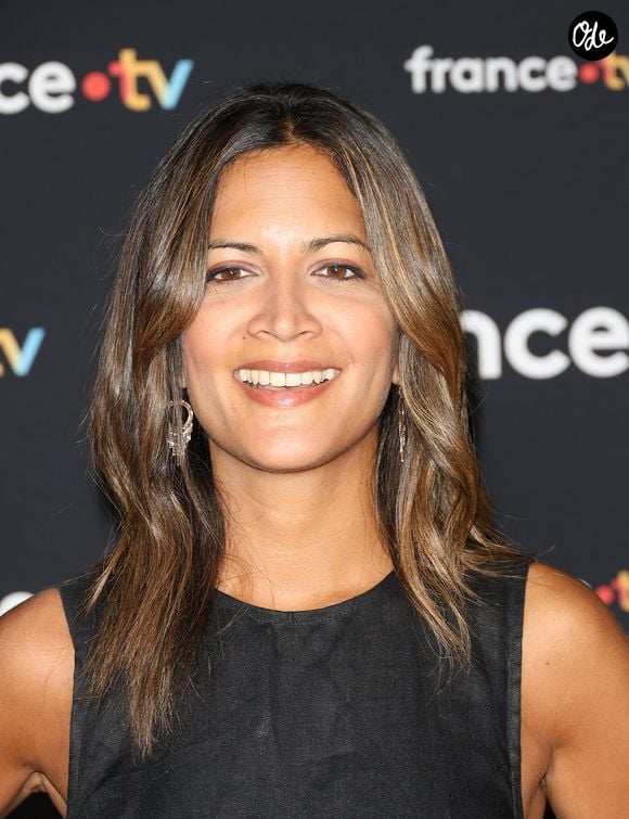 Aurélie Casse au photocall pour la conférence de presse de rentrée de France TV à la Grande Halle de la Villette à Paris, France, le 11 juillet 2023. © Coadic Guirec/Bestimage