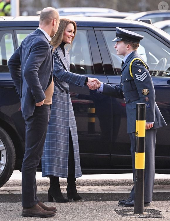 Le prince William, prince de Galles, et Catherine (Kate) Middleton, princesse de Galles, arrivent pour visiter l'Académie nationale de curling à Stirling, Royaume Uni, le 20 janvier 2026. Cover Images via ZUMA Press / Bestimage/Bestimage