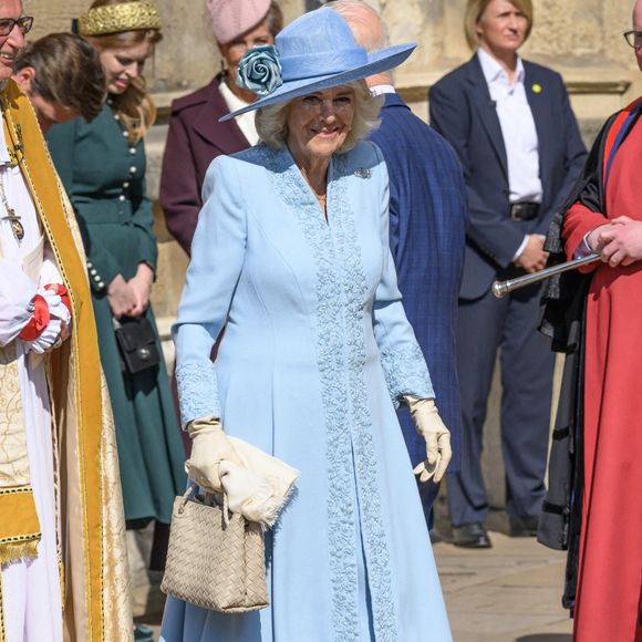 La Reine Camilla lors de la messe de Pâques à la chapelle St George au château de Windsor le 20 avril 2025

Doug Peters/Doug Peters : Doug Peters/Doug Peters. Numéro de référence unique : 79806295 ...