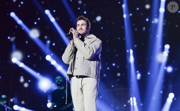 Exclusif - Julien Lieb lors du concert du gala de Noël de l'association Tout le monde contre le cancer fête ses 20 ans diffusé le 24 décembre sur M6 à l'Adidas Aren Porte de la Chapelle à Paris, France, le 4 décembre 2025. 

© Coadic Guirec/Bestimage
