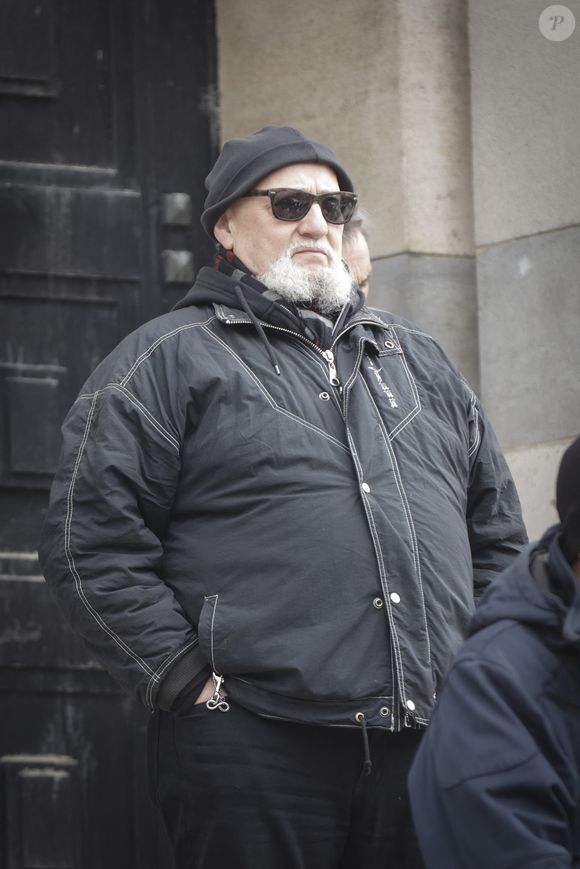 Exclusif -  Charlélie Couture  - Cérémonie funéraire du musicien François Hadji-Lazaro au crématorium du cimetière du Père Lachaise à Paris, France, le 06 mars 2023. © Jack Tribeca/Bestimage