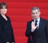 Nicolas Sarkozy et sa femme Carla Bruni à l'église Saint-Sulpice pour les obsèques de l’ancien président de la République Jacques Chirac à Paris, le 30 septembre 2019. © Dominique Jacovides / Bestimage