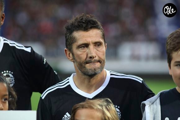 Exclusif - Bixente Lizarazu - Match caritatif entre le Variétés Club de France et une sélection des anciens de l'Aviron Bayonnais au profit de 3 associations "Plus de Vie", "URMA" (Unité de recherche sur les mouvements anormaux de l'enfant) et l'association basque "Life is Rose "au stade Jean Dauger à Bayonne le 16 octobre 2019. Agence / Bestimage