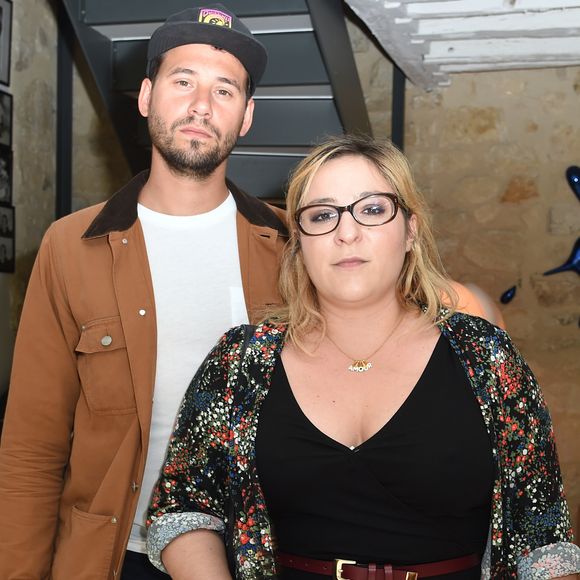 Marilou Berry et son compagnon Alexis (Le Diamantaire artiste street art) - Soirée de lancement de l'appareil photo Instax SQ6 de Fujifilm à l'Instax Square House à Paris le 24 mai 2018. © Giancarlo Gorassini/Bestimage
