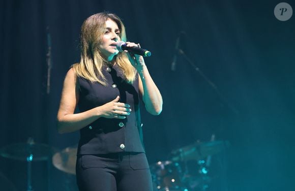 Exclusif - Julie Zenatti - Concert "Et Maintenant", le spectacle hommage à Gilbert Bécaud interprété par Jules Grison avec la participation exceptionnelle de sa fille, Emily Bécaud à l'Olympia, Parisle 17 septembre 2023. © Coadic Guirec/Bestimage