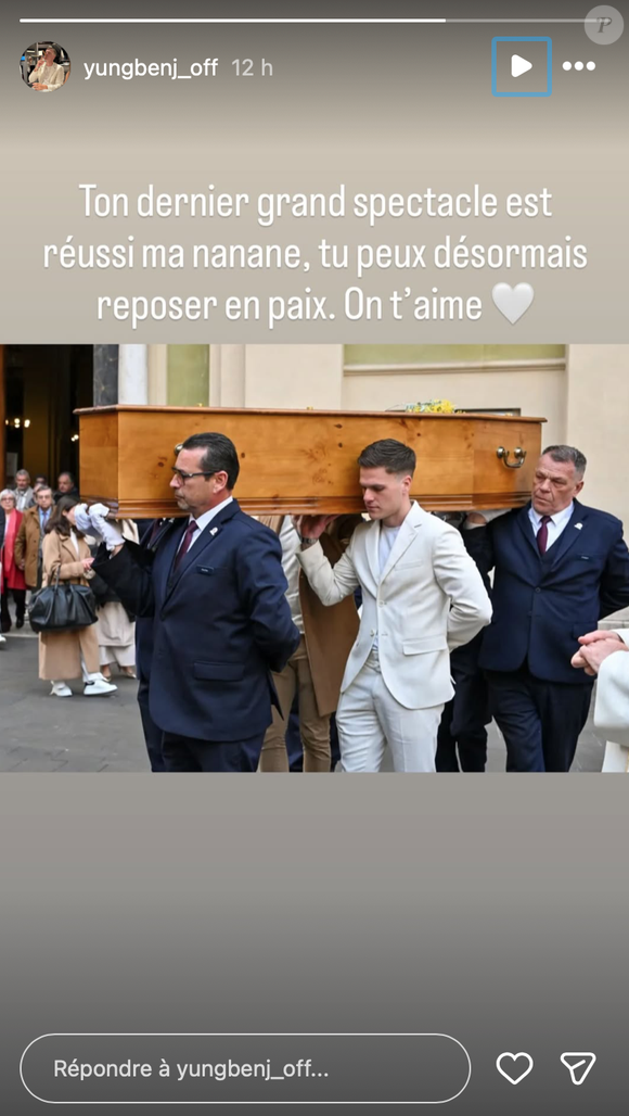 Rappeur en devenir, Benjamin était une grande fierté pour Évelyne Leclercq.

Capture Instagram - Yung Benj