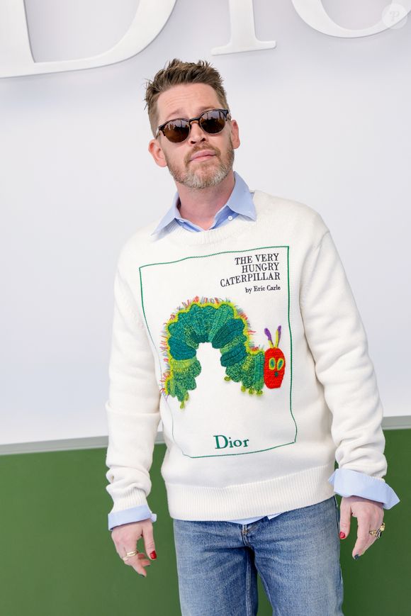 Macaulay Culkin au photocall du défilé Christian Dior Collection Femme Prêt-à-Porter Automne/Hiver 2026-2027 lors de la Fashion Week de Paris (PFW) au Jardin des Tuileries, à Paris, France, le 3 mars 2026. © Olivier Borde/Bestimage