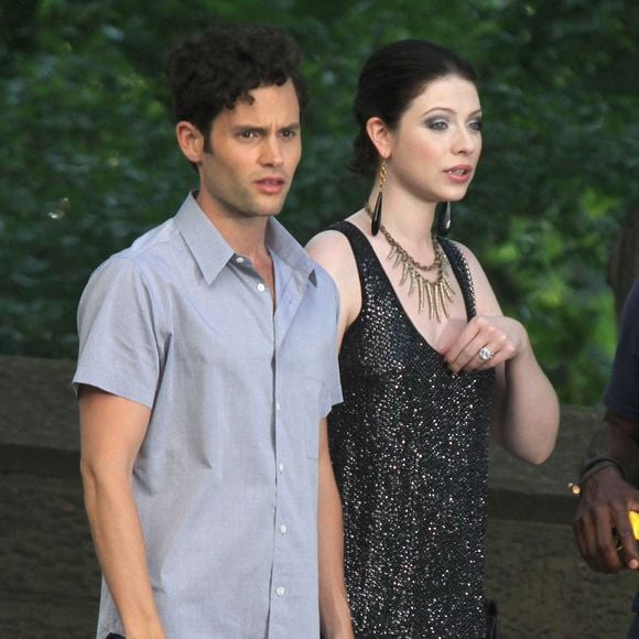 Penn Badgley et Michelle Trachtenberg sur le tournage de la série "Gossip Girl" à New York, le 17 juillet 2012.

Photo : Fameflynet / Bestimage