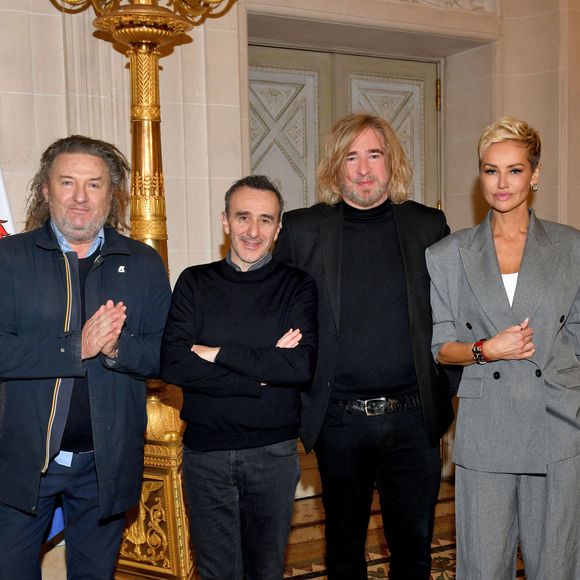 EXCLUSIF - Olivier Dalacroix, Elie Semoun, Stéphane Bolongaro et Adriana Karembeu pour une soirée unique dans les salons du Musée Masséna à Nice, le 22 janvier 2026, au profit de la Fondation Claude Pompidou© Bruno Bebert/Bestimage