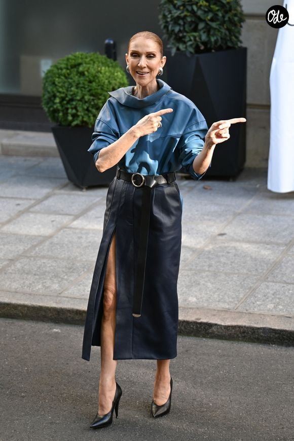 Céline Dion acclamée par ses fans à la sortie de l’hôtel Royal Monceau, avant de se rendre à la Plenitude Arena de Paris La Défense, à Paris, France,  septembre 2026 © Lionel Urman/Bestimage