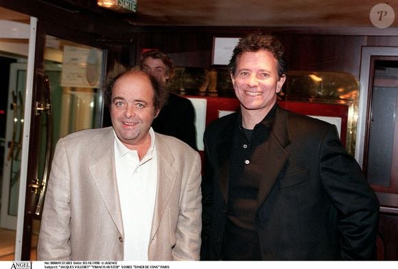 Jacques Villeret et Francis Huster à Paris en 1998. © Bestimage
