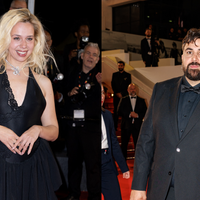 Kim Higelin sur le tapis rouge de Cannes pour la présentation de son nouveau film, Artus au rendez-vous