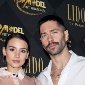 Jade Leboeuf et Stéphane Rodrigues lors de la soirée de la grande finale du concours Top Model International au Lido à Paris, France, le 19 janvier 2020. 

Photo : Pierre Perusseau / Bestimage