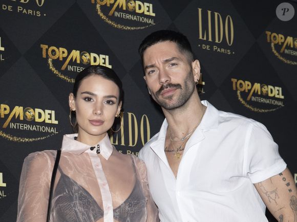 Jade Leboeuf et Stéphane Rodrigues lors de la soirée de la grande finale du concours Top Model International au Lido à Paris, France, le 19 janvier 2020. 

Photo : Pierre Perusseau / Bestimage