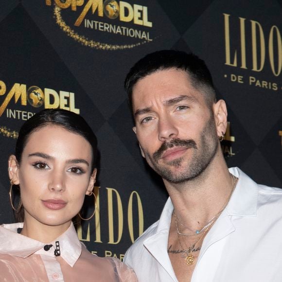 Jade Leboeuf et Stéphane Rodrigues lors de la soirée de la grande finale du concours Top Model International au Lido à Paris, France, le 19 janvier 2020. 

Photo : Pierre Perusseau / Bestimage