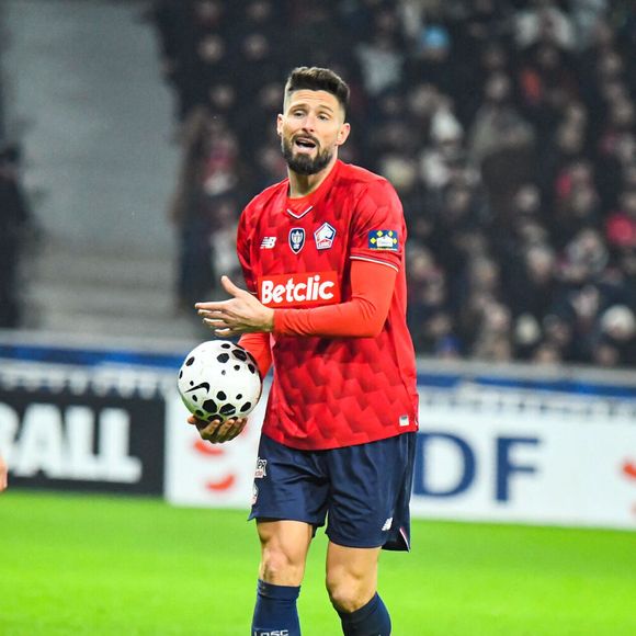 Olivier Giroud (Lille OSC) - Match de 16ème de finale de la Coupe de France 2026 "Lille OSC - Olympique Lyonnais (1-2)" au stade Decathlon Arena - Pierre Mauroy, le 11 janvier 2026.