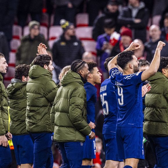 Réaction après la victoire du PSG sur le penalty lors du match de l'UEFA Champions League entre Liverpool et le Paris Saint-Germain à Anfield, Liverpool, Angleterre.  
Richard Callis/PsnewZ/Bestimage