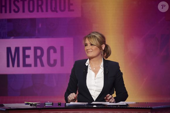 Exclusif - Pascale de La Tour du Pin, sur le plateau de l’émission « TPMP » présentée par C.Hanouna et diffusée en direct sur Youtube et sur toutes les box exceptée Bouygues (SFR, FREE, MyCanal etc), Paris, France, le 03 mars 2025. © Jack Tribeca / Bestimage