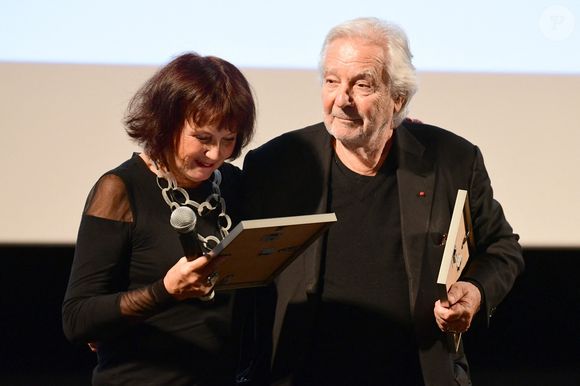 Sabine Azema et Pierre Arditi reçoivent un prix patrimoine Fipresci - Festival Lumière à Lyon le 13 octobre 2025. © Romain Doucelin/Bestimage