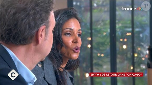 Capture d'écran de C à Vous sur France 5, avec Shy'm, samedi 18 avril.