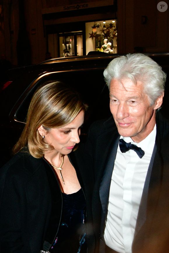 Richard Gere et Alejandra Silva assistent à un dîner en son honneur à l'occasion du « ELLE Eco Award 2024 », le 27 novembre 2024, à Madrid (Espagne). © Óscar Ortiz / Europa Press