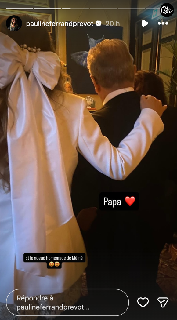 Pour l'occasion, la mariée portait un élégant ensemble tailleur et pantalon blanc immaculé

Pauline Ferrand-Prévot dévoile plusieurs photos de son mariage avec Dylan van Baarle sur Instagram le dimanche 25 octobre 2026.