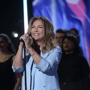 Exclusif - Hélène Ségara - Enregistrement de l'émission "300 Choeurs chantent les plus belles chansons de Daniel Balavoine", diffusée le 18 février sur France 3. © Giancarlo Gorassini / Bestimage