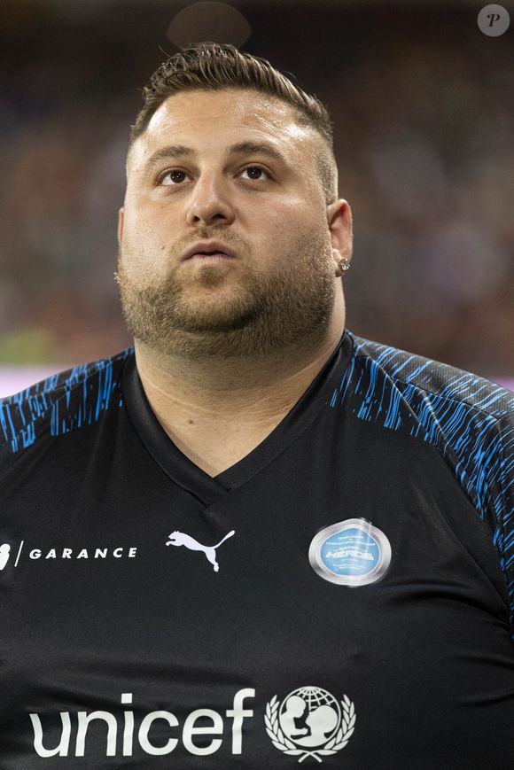 Exclusif - Nico Capone - 3ème édition de la rencontre de football caritative "Match des héros" entre le "RC Lens Légendes" et "L'équipe Unicef" au stade Bollaert-Delelis à Lens le 6 juin 2023.
© Pierre Perusseau / Bestimage