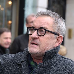 Exclusif - Christophe Dechavanne à la sortie des studios RTL à Neuilly-sur-Seine, France, le 30 janvier 2024.