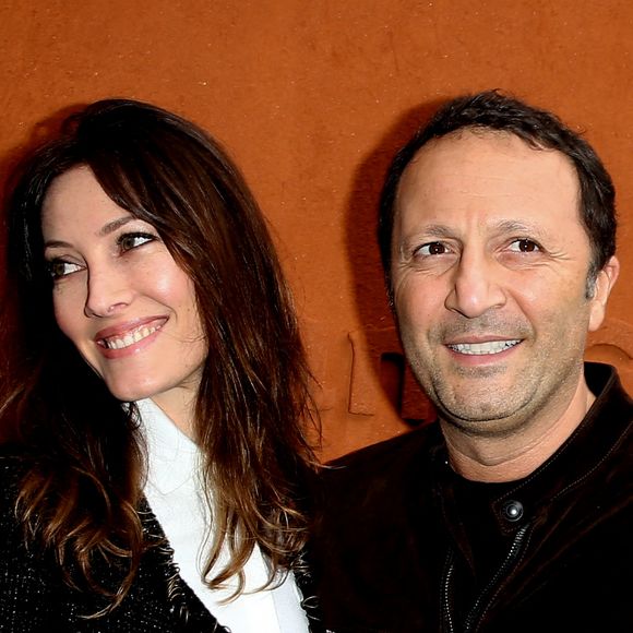 Mareva Galanter et son compagnon Arthur (Jacques Essebag) - People au village des internationaux de France de tennis à Roland Garros à Paris. © Dominique Jacovides / Bestimage