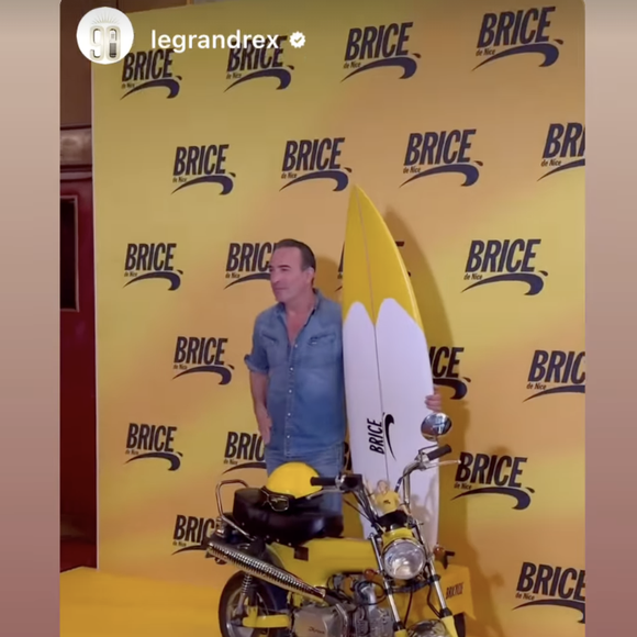 Jean Dujardin fête les 20 ans de "Brice de Nice" au Grand Rex, à Paris, le 6 avril 2025 Instagram @jeandujardin