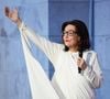 La chanteuse de 90 ans a révélé que la perte d'amis proches, qui "partent les uns après les autres", avait creusé un vide.
Exclusif - Nana Mouskouri - Emission "Le concert pour la paix" sur les Champs-Elysées à Paris, retransmis en direct sur France 2, le 8 mai 2025. © Christophe Clovis - Pierre Perusseau / Bestimage