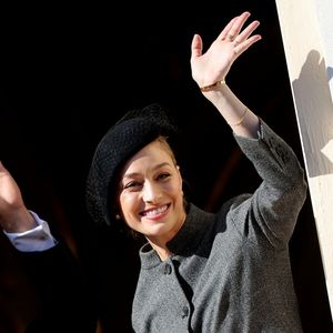 La famille princière de Monaco au balcon du palais, à l'occasion de la Fête Nationale de Monaco, le 19 novembre 2024. © Jacovides-Bebert/Bestimage