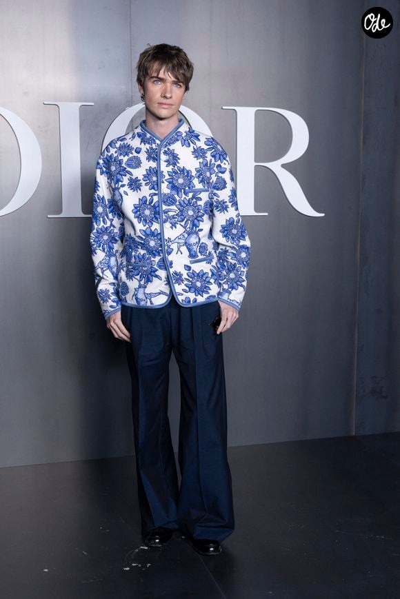 Pierre de Maere au photocall du défilé Dior Homme à l'École-Militaire lors de la semaine de la mode masculine automne/hiver 2025-2026 à Paris, France, le 24 janvier 2025. © Olivier Borde/Bestimage