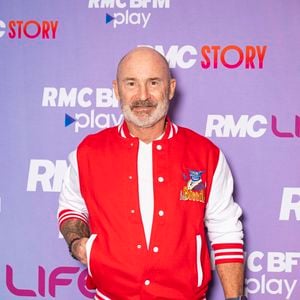 Vincent Lagaf' lors de la conférence de presse de rentrée des chaînes du groupe RMC-BFM à Paris, le 17 septembre 2025. 
© Pierre Perusseau / Bestimage