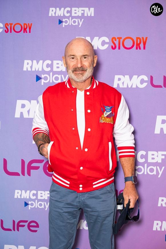 Vincent Lagaf' lors de la conférence de presse de rentrée des chaînes du groupe RMC-BFM à Paris, le 17 septembre 2025. 
© Pierre Perusseau / Bestimage