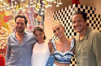 Florence Foresti, Vitaa et Alexandre Kominek se sont retrouvés le temps d'une soirée. Capture d'écran Instagram
