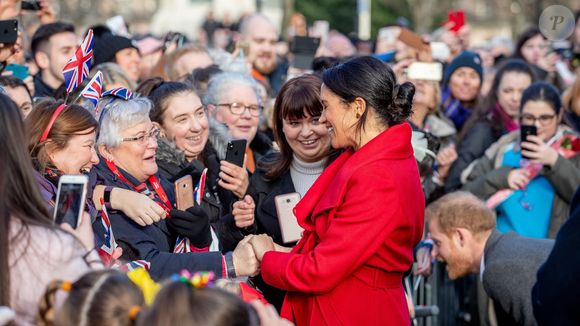 Le prince Harry et Meghan Markle lors d'une visite à Birkenhead le 14  janvier 2019.

AGENCE / BESTIMAGE